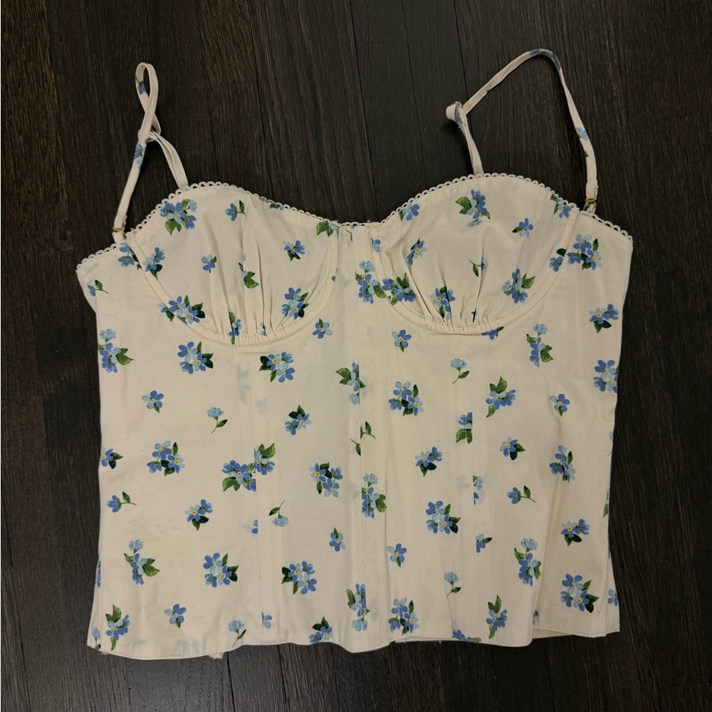 WeWoreWhat Floral Corset Top